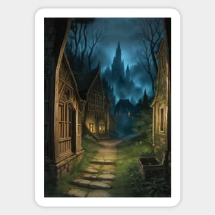 DND Scene - Gothic Horror Village Sticker